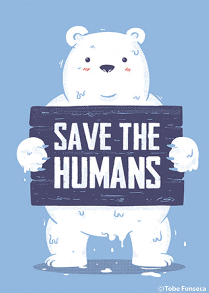 Ephemera Magnet Save the Humans
