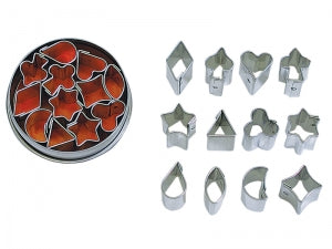 R&M 12 piece Jelly & Aspic Cutter Set