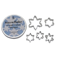 R&M 5 piece Snowflake Cookie Cutter Set