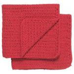 Now Designs Red Homespun Dishcloths Set of 2
