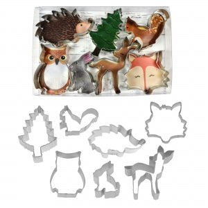 R&M 7 piece Woodland Animals Cookie Cutter Set