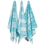 Now Designs Bali Blue Jumbo Dishtowels Set of 3