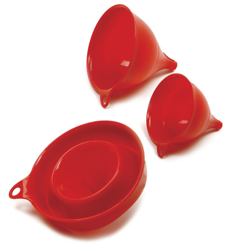 Norpro Set of 3 Silicone Funnels