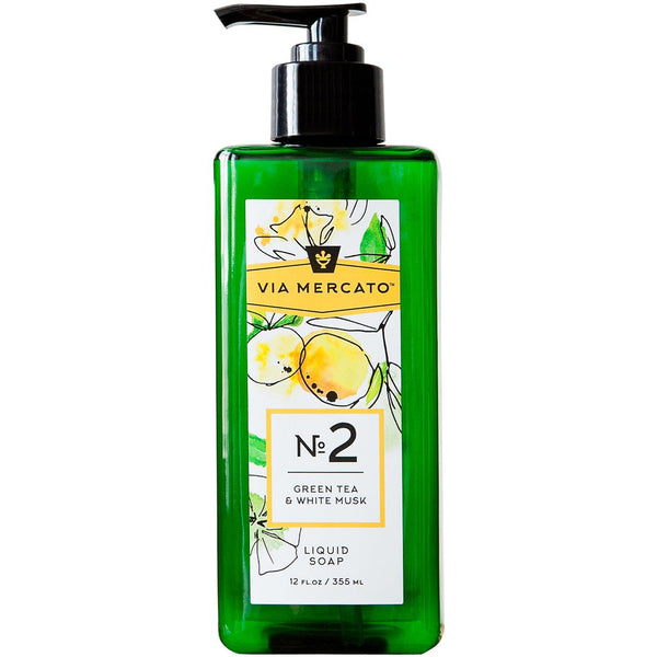 European Soaps Liquid Hand Soap Green Tea and White Musk