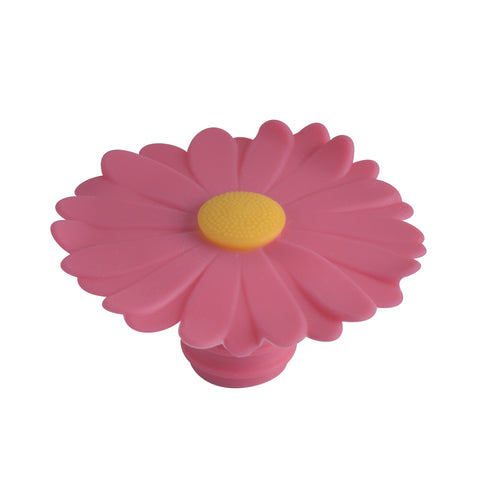 Charles Viancin Silicone Bottle Stopper Pink Daisy