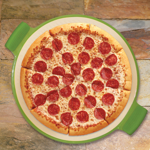 Sassafras Superstone® Pizza Maker with Silicone Grips