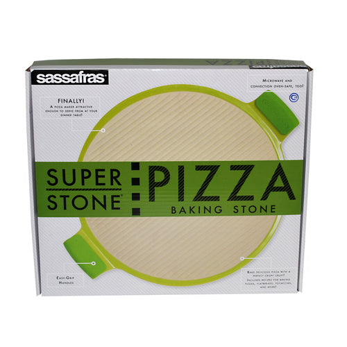 Sassafras Superstone® Pizza Maker with Silicone Grips