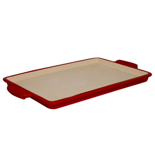 Sassafras Superstone® Sicilian Pizza Maker with Silicone Grips