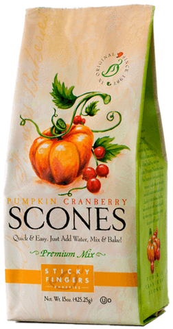 Sticky Fingers Bakery Scone Mix Pumpkin Cranberry