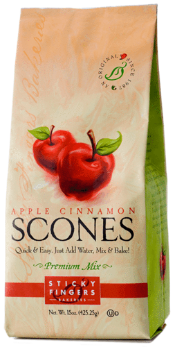 Sticky Fingers Bakery Scone Mix Apple Cinnamon