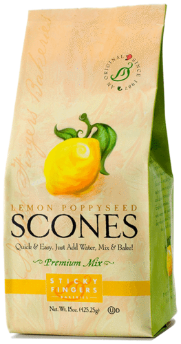 Sticky Fingers Bakery Scone Mix Lemon Poppyseed