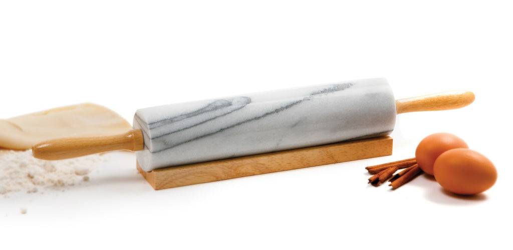 Norpro Marble Rolling Pin With Wood Stand