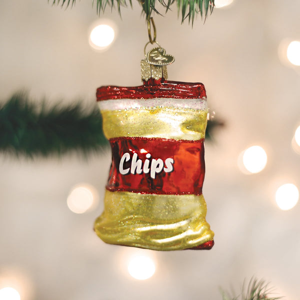 Old World Christmas Bag of Chips Ornament