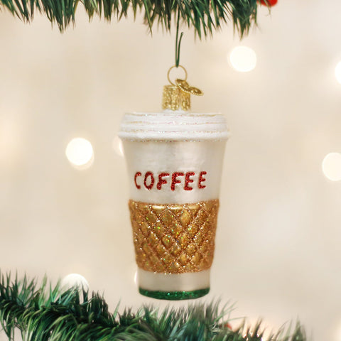 Old World Christmas Coffee To Go Ornament