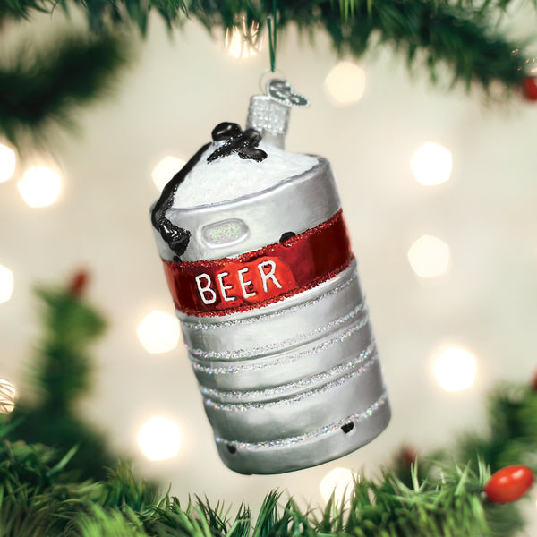 Old World Christmas Ornament Beer Keg