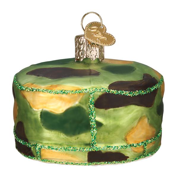 Old World Christmas Ornament Army Cap