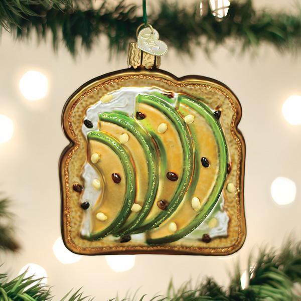 Old World Christmas Avocado Toast