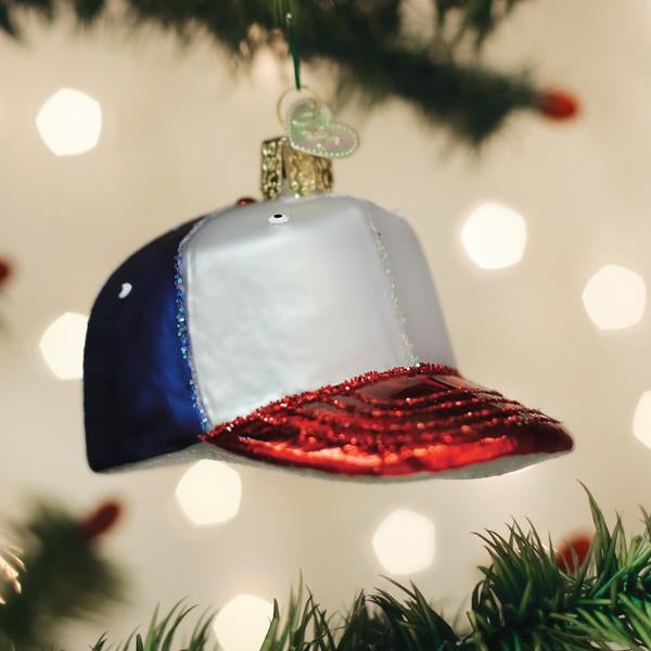 Old World Christmas Baseball Cap Ornament