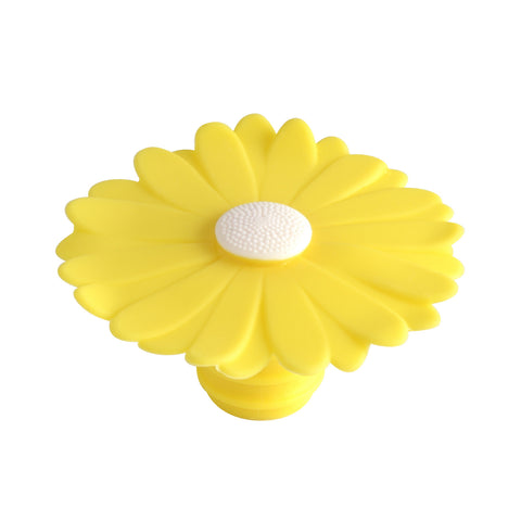 Charles Viancin Silicone Bottle Stopper Yellow Daisy