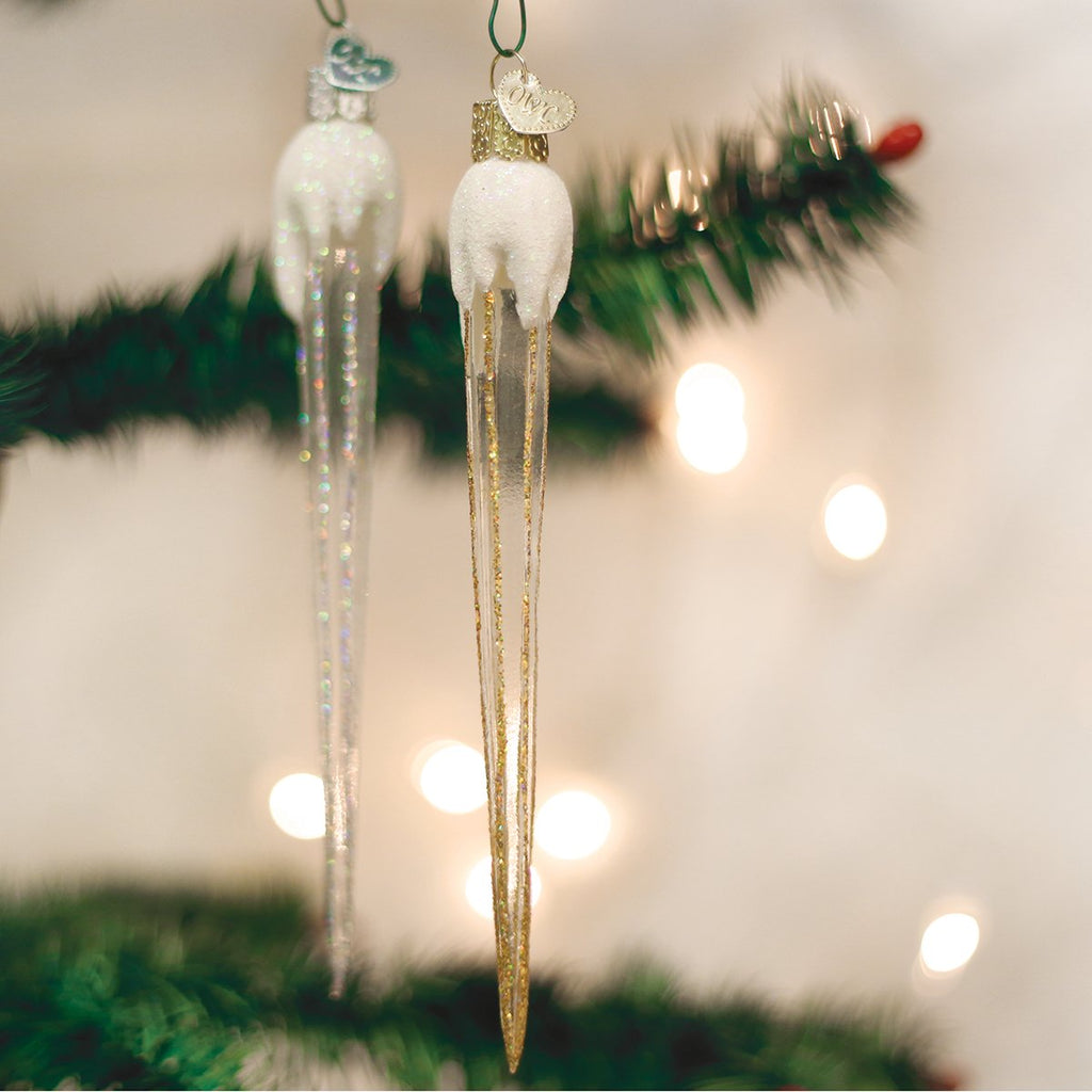 OWC Sparkling Icicle Ornament