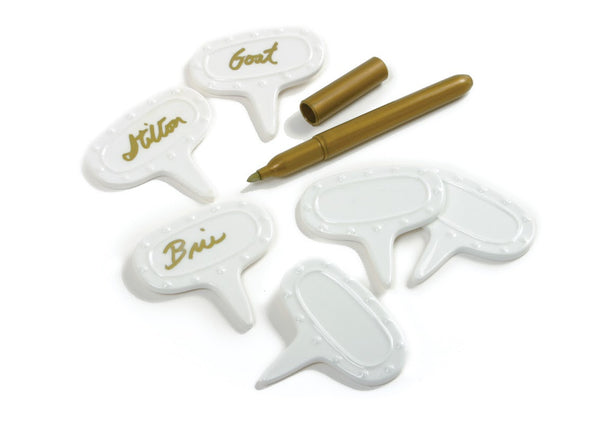 Norpro Porcelain Cheese Markers & Pen