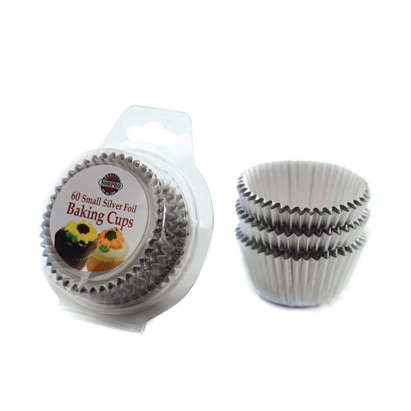 Norpro Small Silver Foil Muffin/ Cupcake Baking Cups