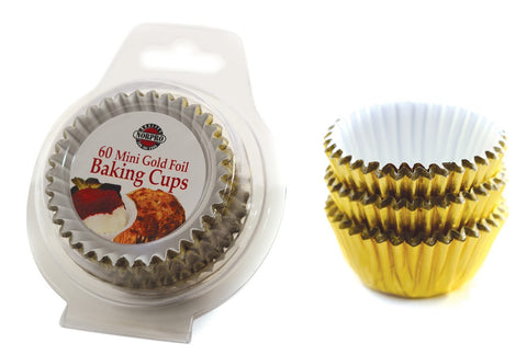 Norpro Mini/ Petit Four Gold Foil Baking Cups