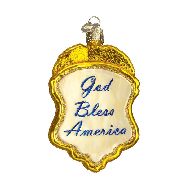 Old World Christmas Police Badge