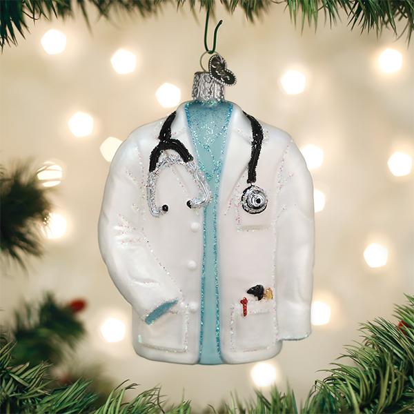 Old World Christmas Doctor's Coat Ornament