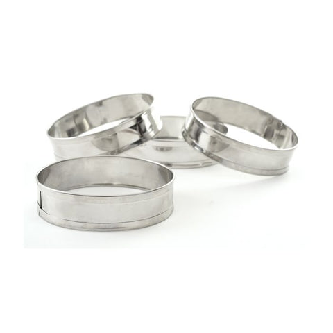 Norpro Stainless Steel English Muffin Rings Set of 4