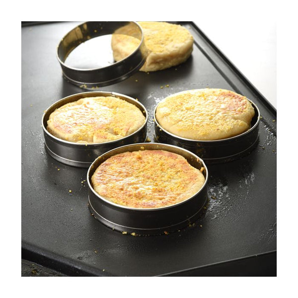Norpro Stainless Steel English Muffin Rings Set of 4