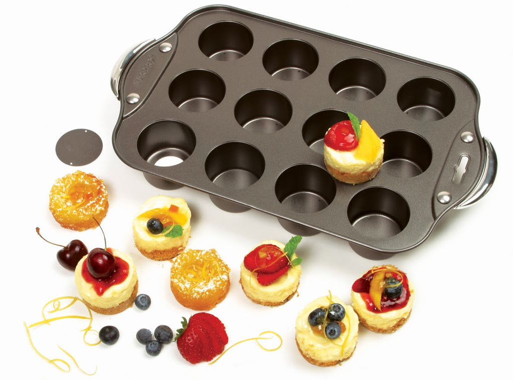 Norpro Nonstick 12 Mini Cheesecake Pan With Handles