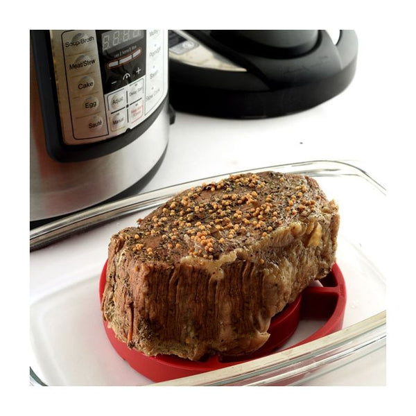 Norpro Round Silicone Roast Rack Red