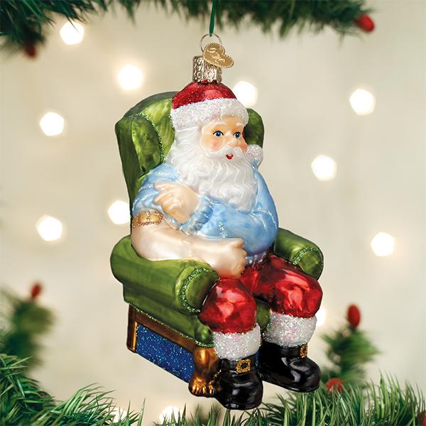 Old World Christmas Ornament Santa Vaccinated