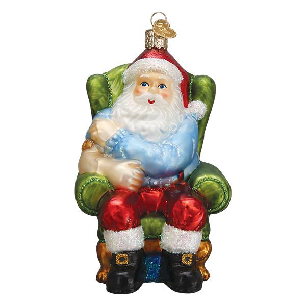 Old World Christmas Ornament Santa Vaccinated