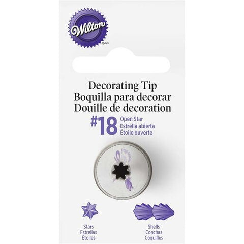 Wilton Decorating Tip #18 Open Star