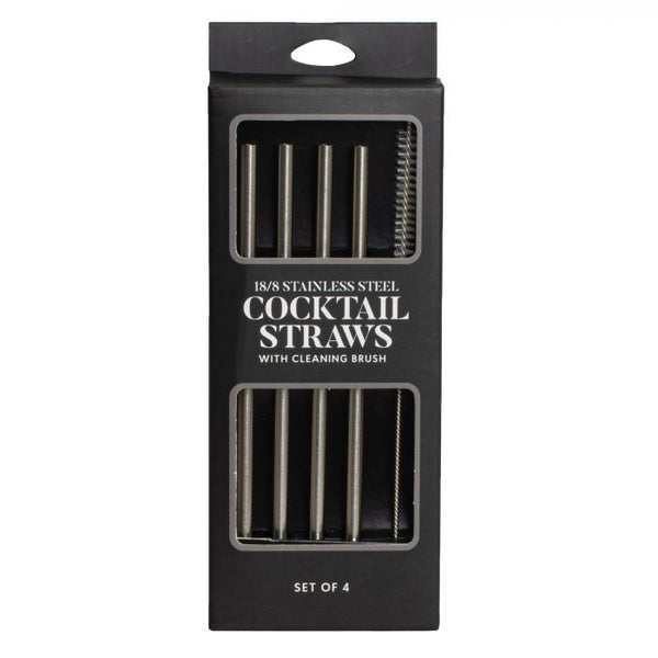 HIC Cocktail Straws w/Brush