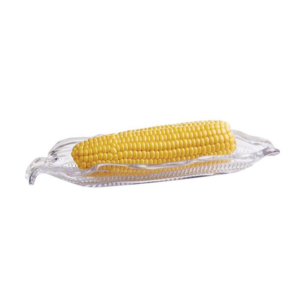 HIC Glass Corn Dishes S/4