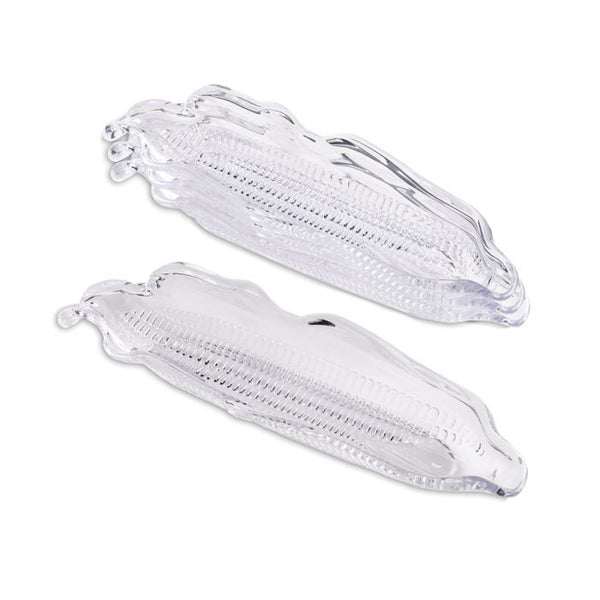 HIC Glass Corn Dishes S/4