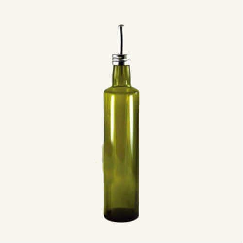 GH Olive Oil Cruet Round Green