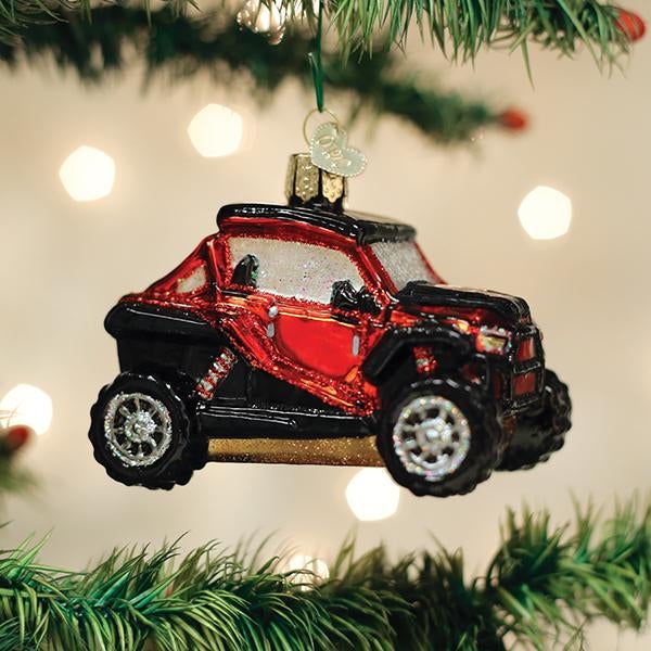 Old World Christmas Side By Side ATV Ornament