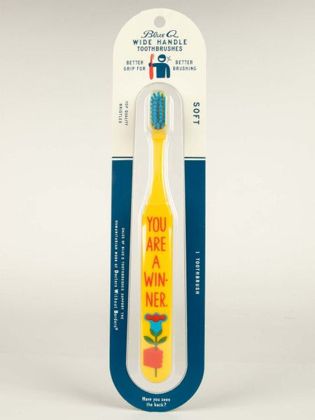 Blue Q Toothbrush You Are A Winner.