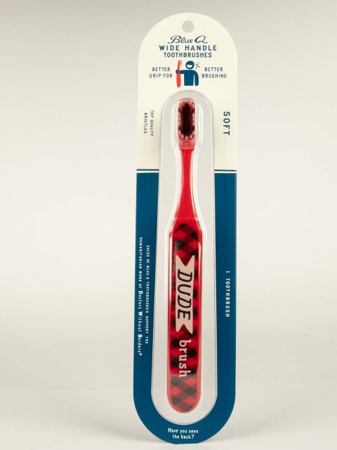 Blue Q Dude Brush Toothbrush