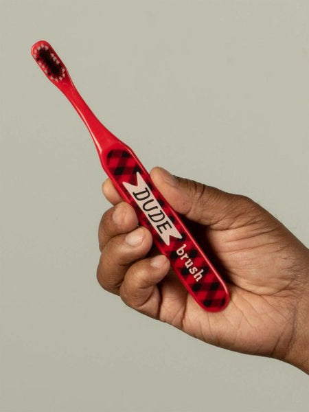 Blue Q Dude Brush Toothbrush