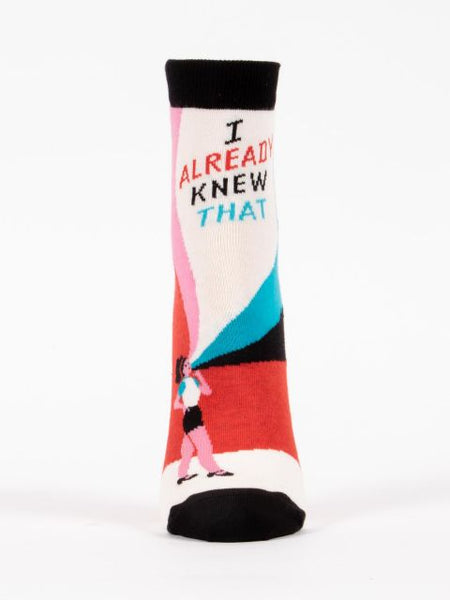 Blue Q Womens Ankle Socks I Already Knew That