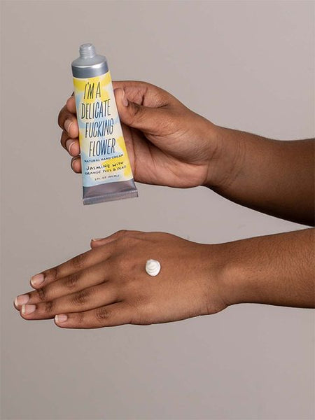 Blue Q I'm A Fucking Flower Hand Cream Jasmine with Orange Peel and Pear