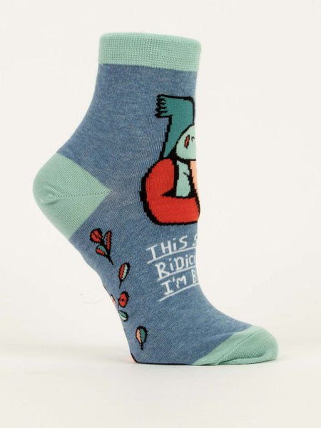 Blue Q Womens Ankle Socks This Shit Is Ridiculous I'm Busy
