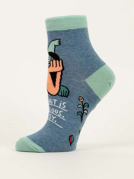 Blue Q Womens Ankle Socks This Shit Is Ridiculous I'm Busy