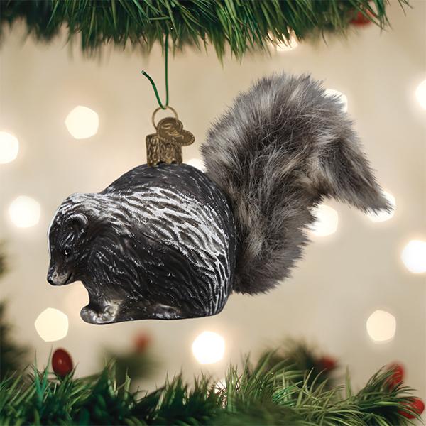 Old World Christmas Ornament Vintage Skunk