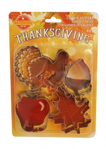 R&M 4 Piece Thanksgiving Cookie Cutter Set